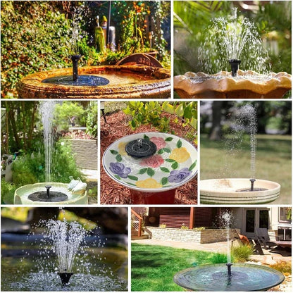 Hot Sale🔥⛲ Solar Fountain, Solar Powered Bird Bath Fountain Pump( Buy 2 Free Shipping)