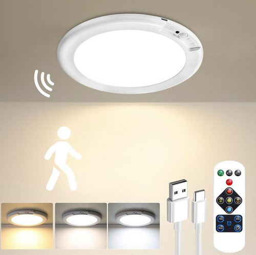 💡Rechargeable Motion Sensor Ceiling Light with Remote（🔥Buy 2 Free Shipping🔥）