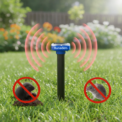 Bunaders™ Outdoor Protector - Banish Moles, Voles, Snakes, Gophers, Rodents and Other Pests For Good