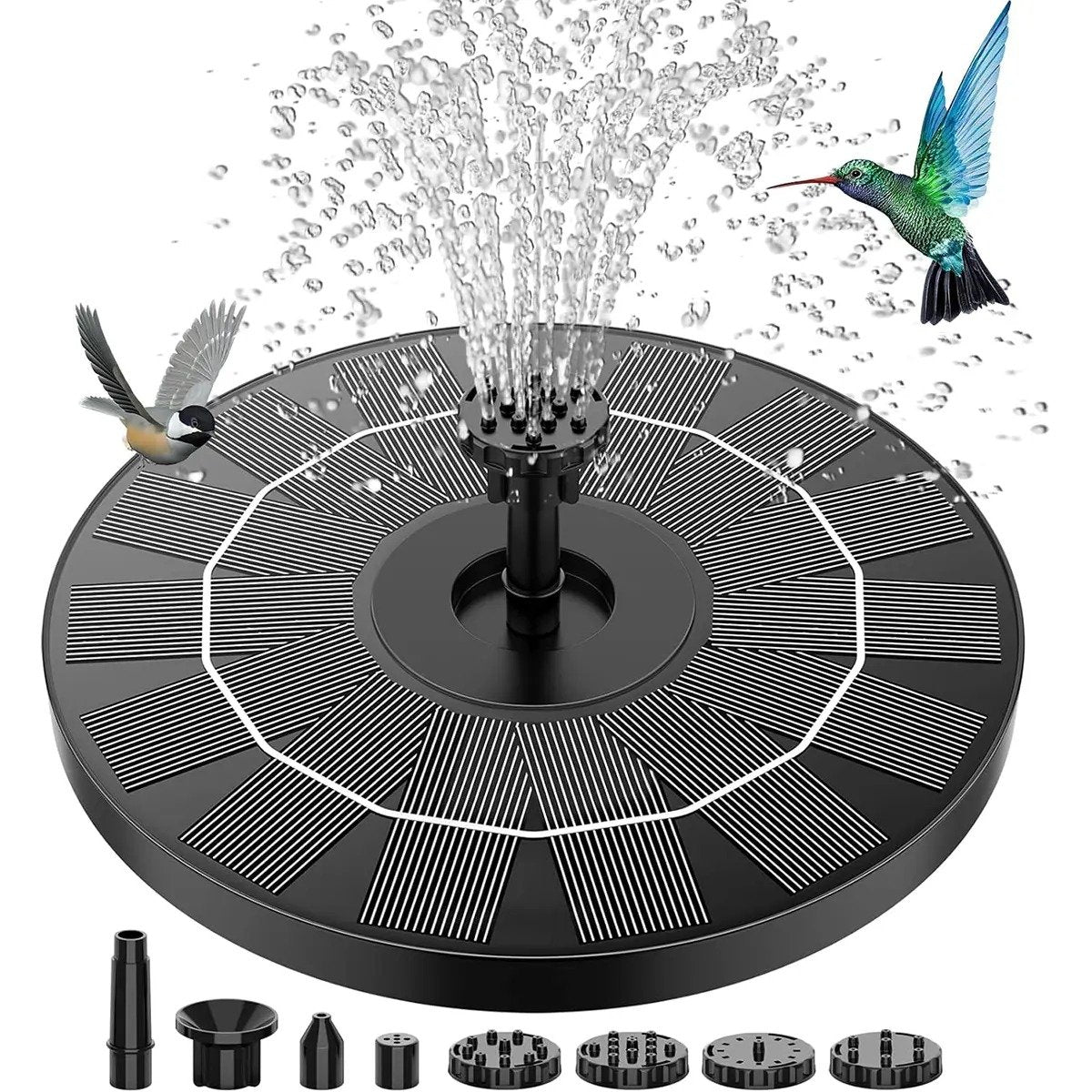 Hot Sale🔥⛲ Solar Fountain, Solar Powered Bird Bath Fountain Pump( Buy 2 Free Shipping)
