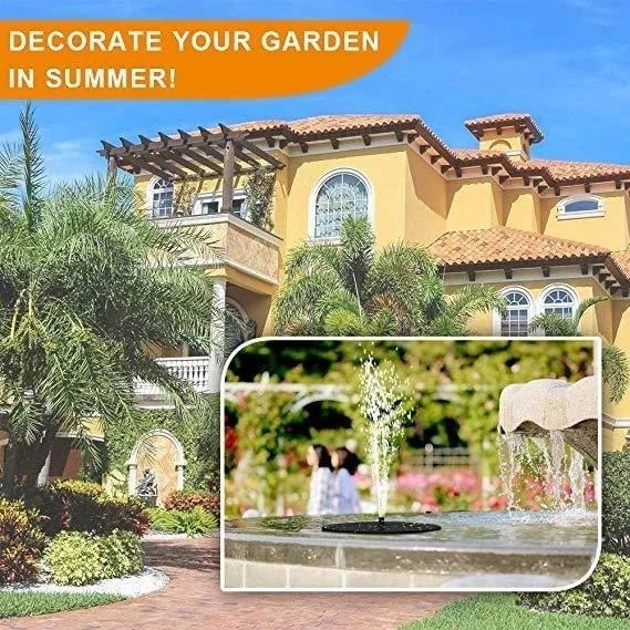 Hot Sale🔥⛲ Solar Fountain, Solar Powered Bird Bath Fountain Pump( Buy 2 Free Shipping)