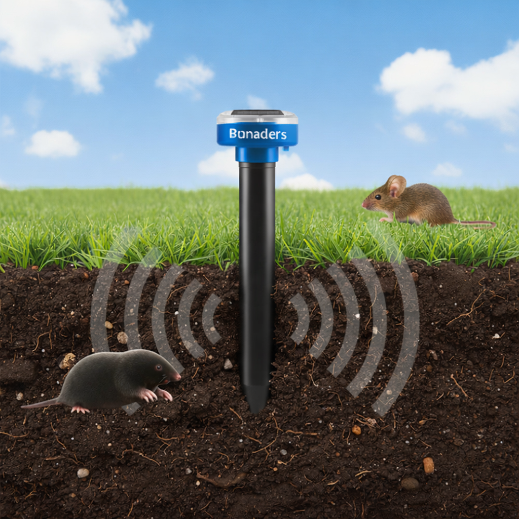 Bunaders™ Outdoor Protector - Banish Moles, Voles, Snakes, Gophers, Rodents and Other Pests For Good