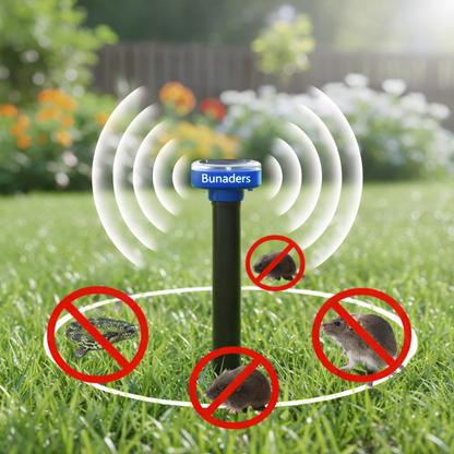 Bunaders™ Outdoor Protector - Banish Moles, Voles, Snakes, Gophers, Rodents and Other Pests For Good