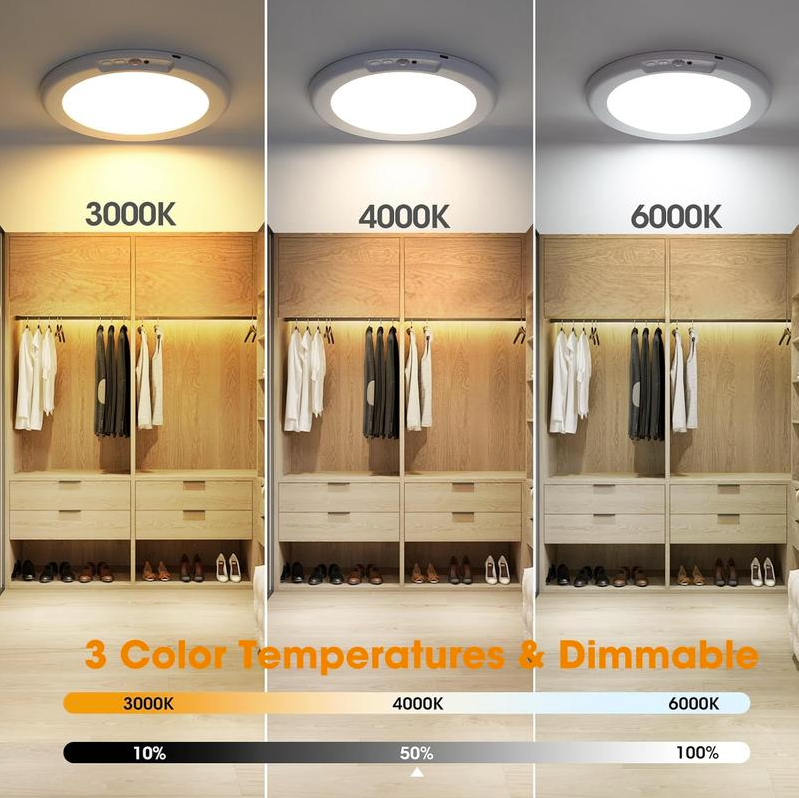 💡Rechargeable Motion Sensor Ceiling Light with Remote（🔥Buy 2 Free Shipping🔥）