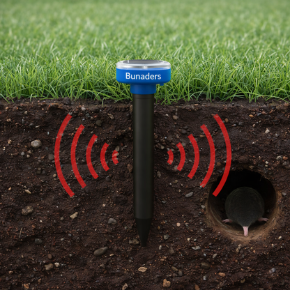 Bunaders™ Outdoor Protector - Banish Moles, Voles, Snakes, Gophers, Rodents and Other Pests For Good