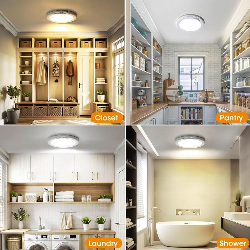💡Rechargeable Motion Sensor Ceiling Light with Remote（🔥Buy 2 Free Shipping🔥）