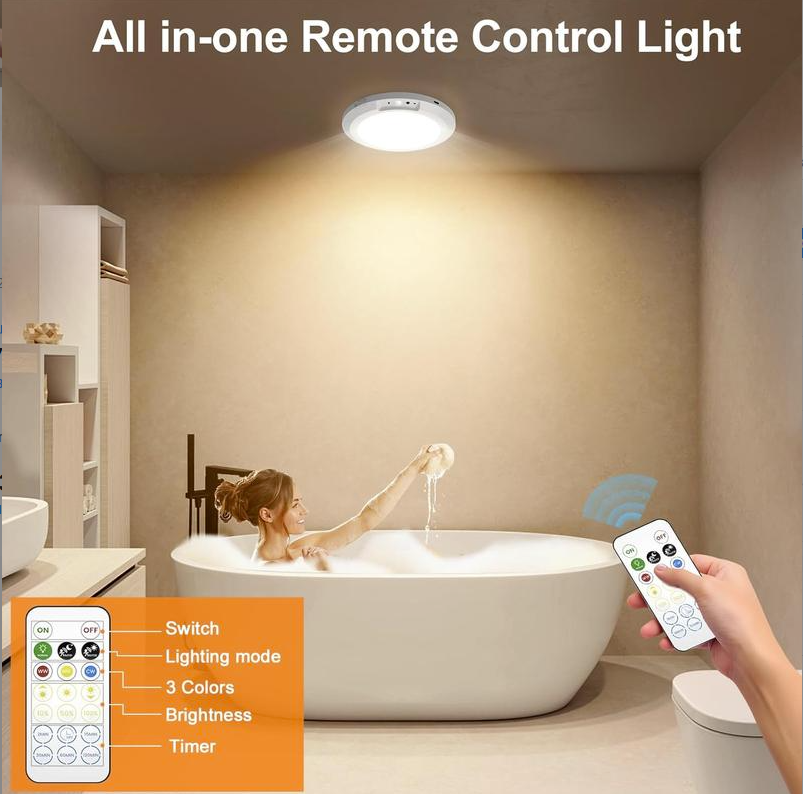💡Rechargeable Motion Sensor Ceiling Light with Remote（🔥Buy 2 Free Shipping🔥）