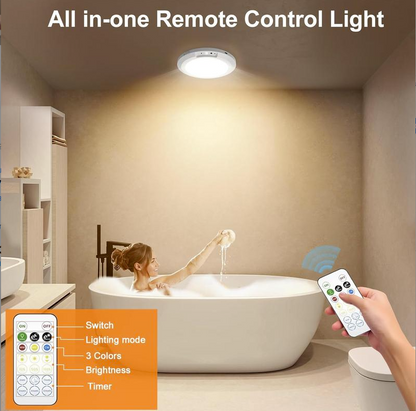 💡Rechargeable Motion Sensor Ceiling Light with Remote（🔥Buy 2 Free Shipping🔥）