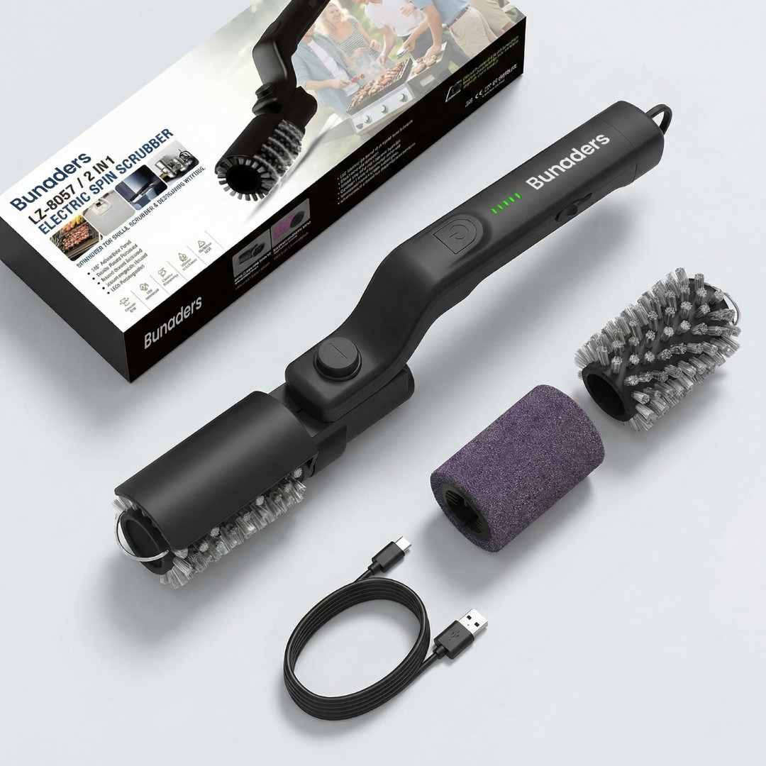 Bunaders Pro - 2 In 1 Electric Grill Cleaner
